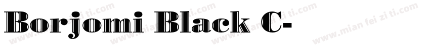 Borjomi Black C字体转换